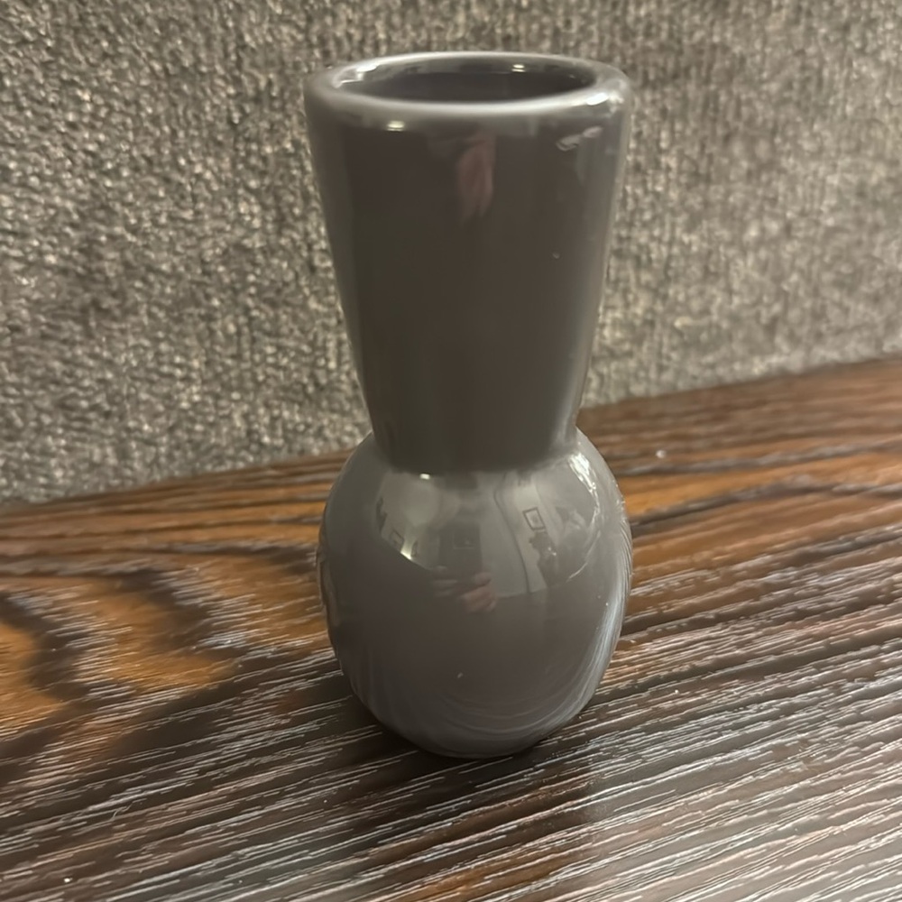 Elegant Expressions small gray ceramic vase